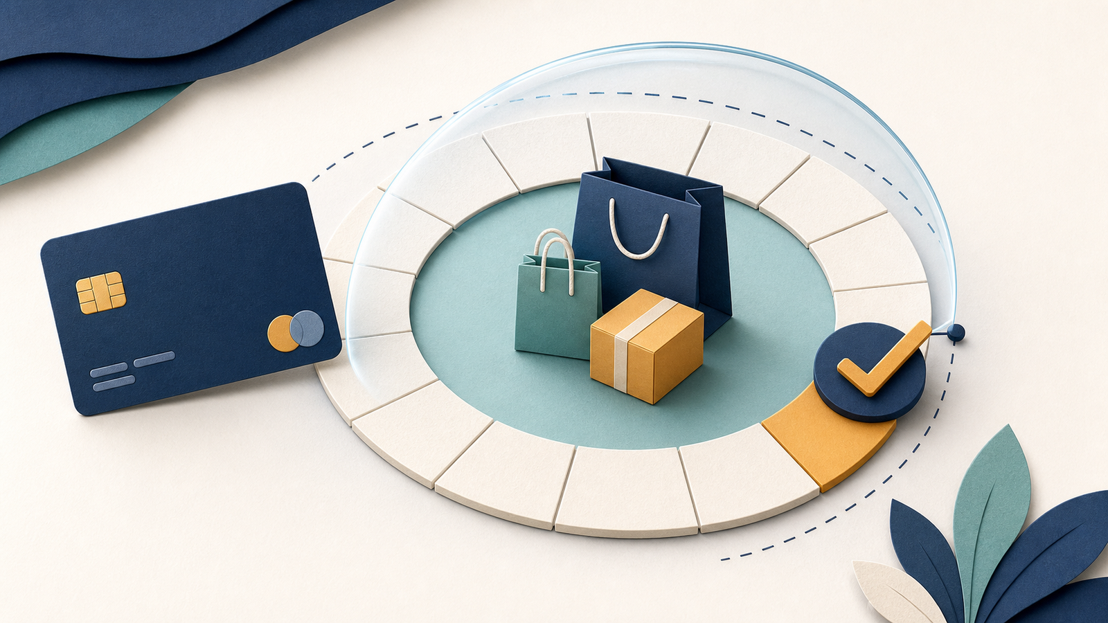 Illustration of purchases protected within a billing-cycle ring when the statement balance is paid by the due-date boundary