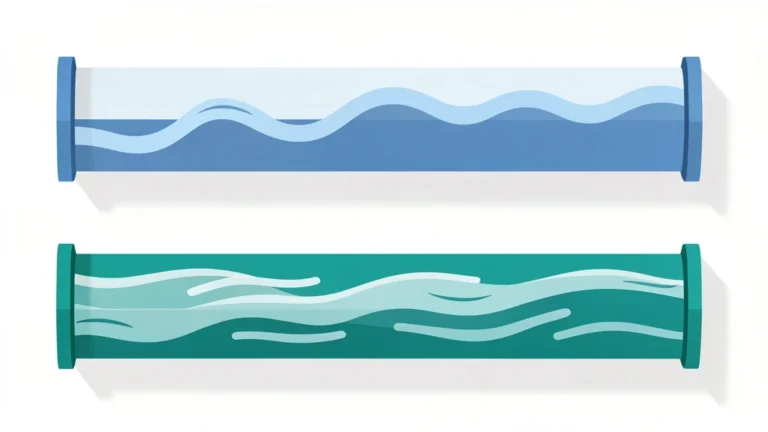 A wide pipe labeled bandwidth beside a narrower flowing stream labeled speed, clean flat concept, no people