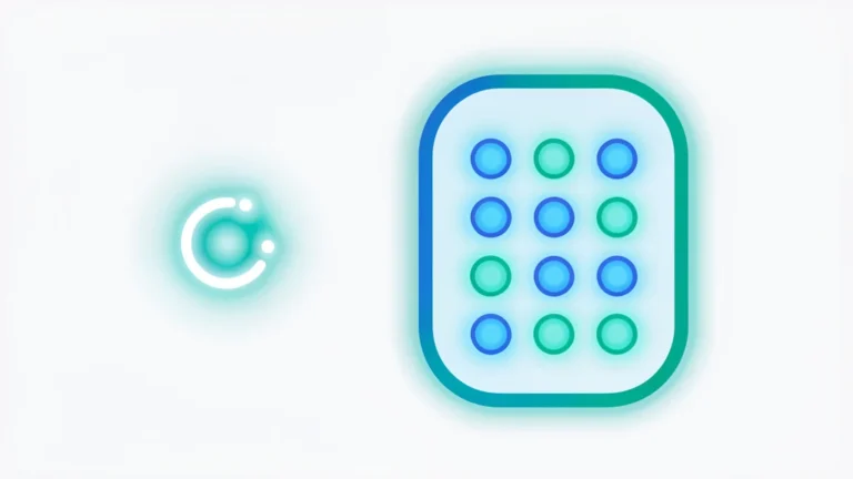 A single glowing 0 or 1 bit beside a stacked row of eight bits forming one byte