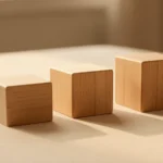 A calculator display showing a simple arithmetic expression on a plain desk surface, no text, no numbers, no real person's hands or face