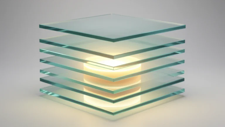 Illustrated stack of layers being peeled back one at a time to reveal a core number underneath, representing earnings stripped of interest, taxes, depreciation and amortization, no text, no people, no currency symbols