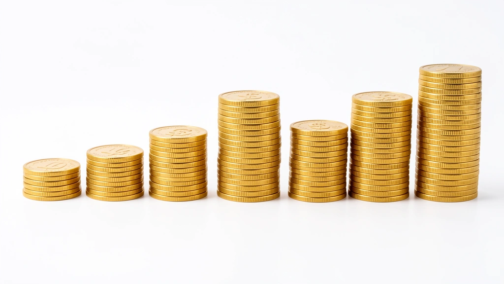 Row of bars at different heights representing higher and lower profit margins across industry types, no text in image