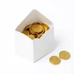 A sealed envelope of cash bonus with one slice lifted away to represent the tax withheld, no text in image