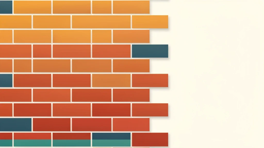 Red brick wall section with a highlighted one square foot area showing several bricks and mortar joints, no people, no text