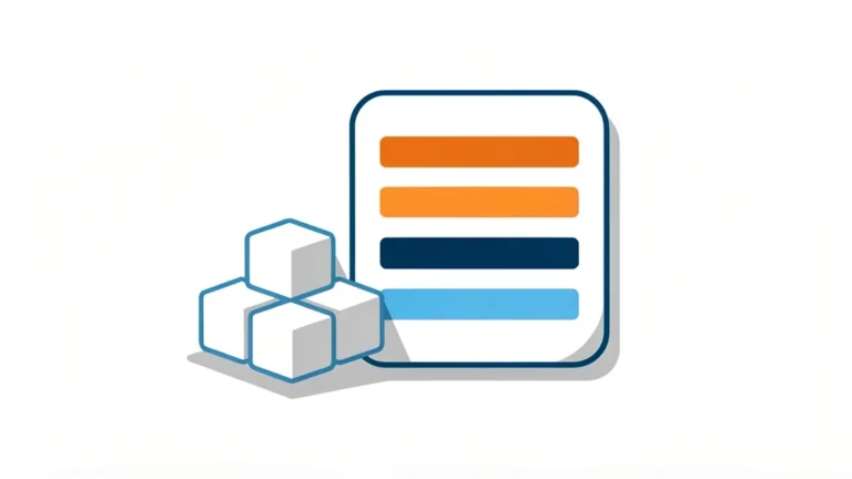 Sugar cubes stacked beside a nutrition label icon, showing a general daily added sugar limit concept