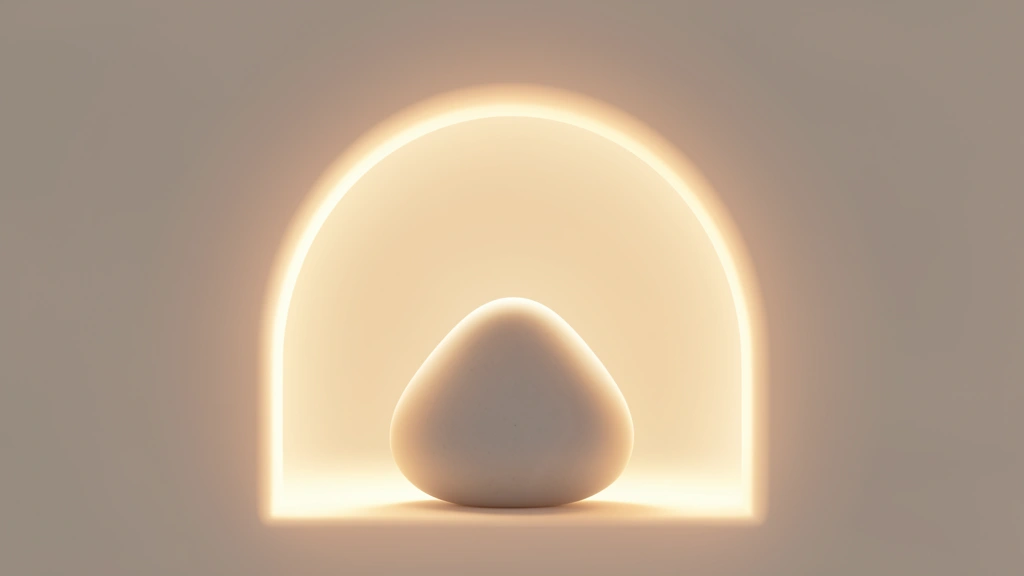 A gentle upward growth curve rising within a soft banded range, like a plant growing steadily inside a garden trellis, no text, no numbers, no real people, no body imagery