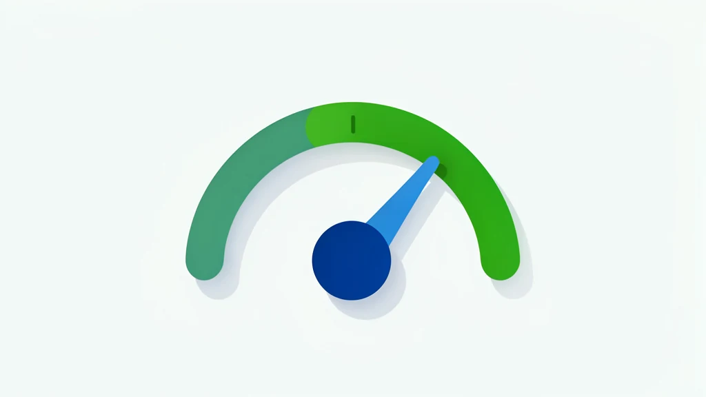 A simple energy meter rising from a resting level to an active level, clean shapes, no people, no text