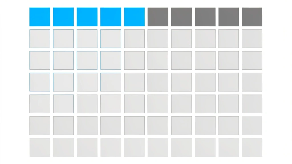 A weekly calendar grid with weekday boxes highlighted in blue and weekend boxes grayed out