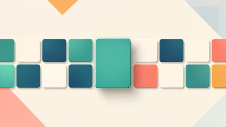 Colorful number tiles sorted in a row with the center tile highlighted to mark the median position