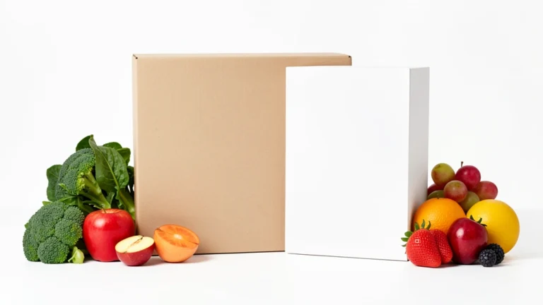 A nutrition facts panel on a food package, shown as a clean concept illustration with no readable text and no real person