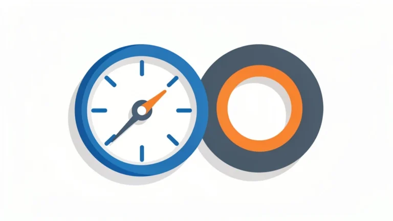 A tire pressure gauge dial with a needle, clean simple icon style, no readable text