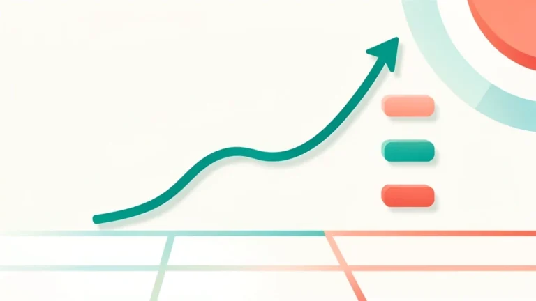 A clean line chart curving upward across four race distances beside three small split-shape bars, minimalist conceptual running illustration, no people, no text