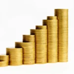 Stacked horizontal income slices in ascending colors, each slice taxed at a different rate, no text in image