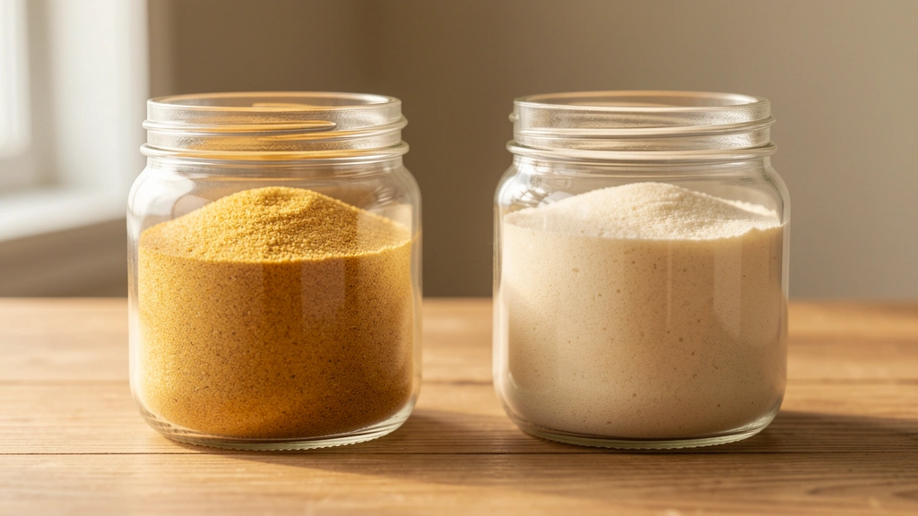 Two matching glass jars side by side, one filled with light colored sand and one filled with dark colored sand, showing pre-tax versus post-tax retirement savings, no text in image, no real person