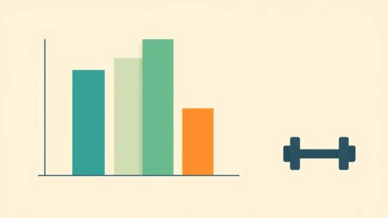 Three simple bars of slightly different heights next to a two-part split bar, flat abstract shapes, no faces or bodies